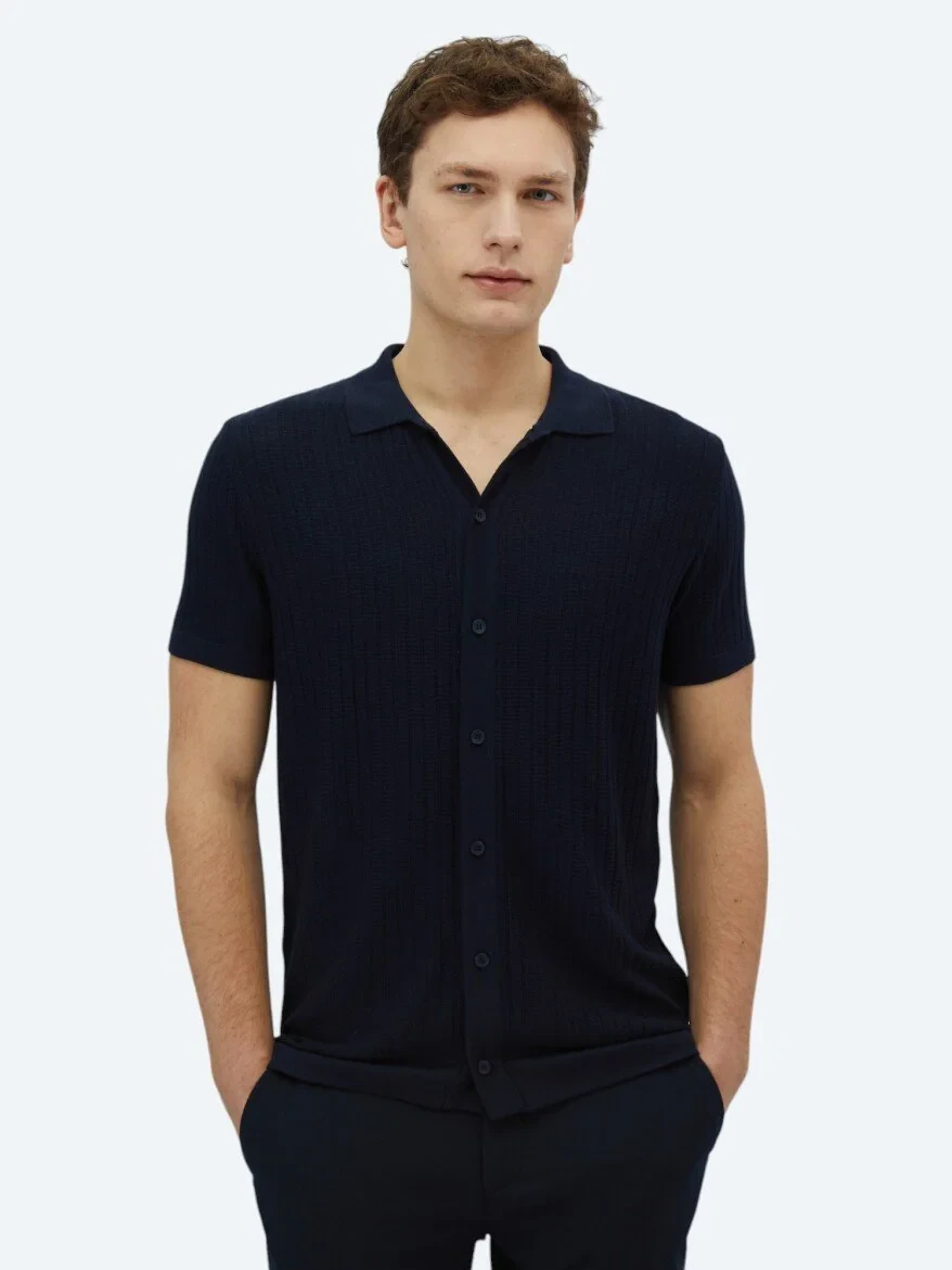 Navy Blue Knitwear - 1