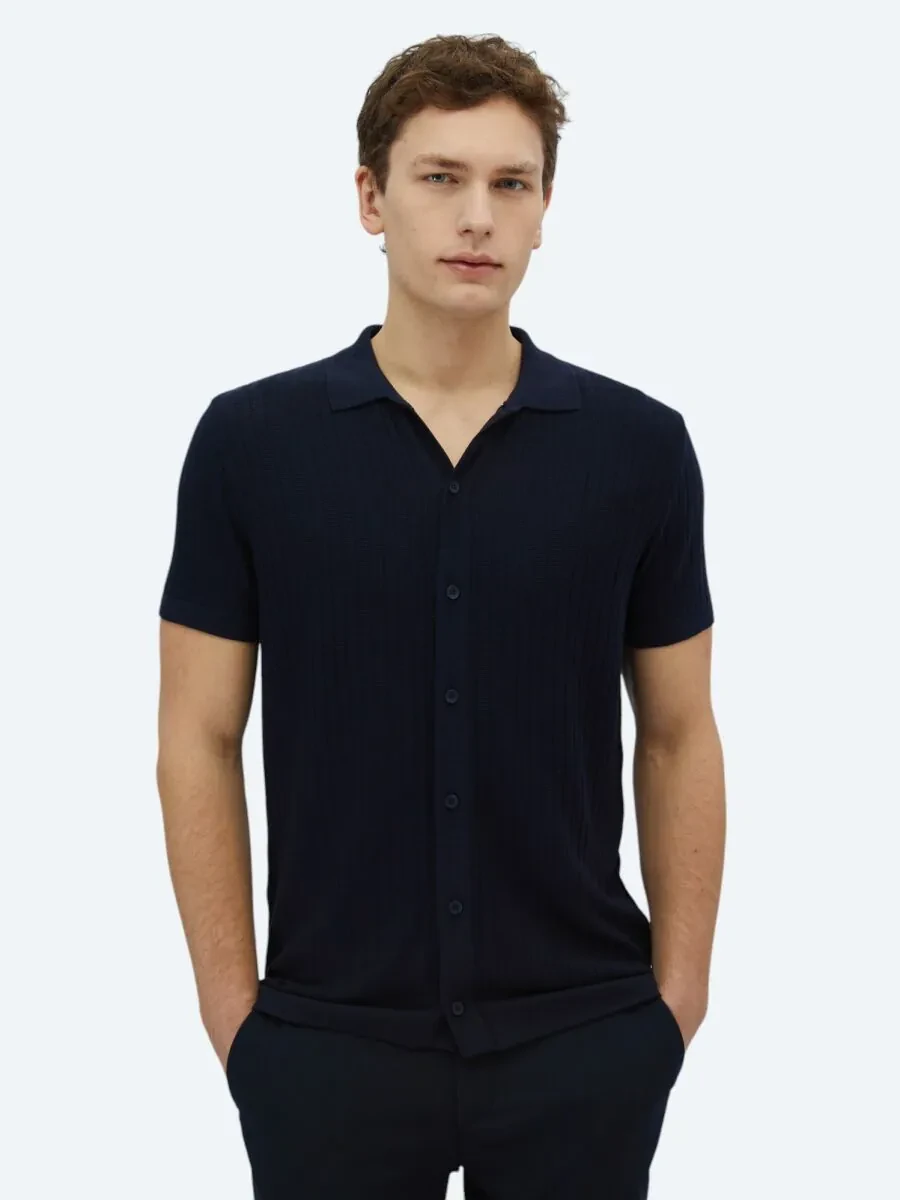 Navy Blue Knitwear - 1