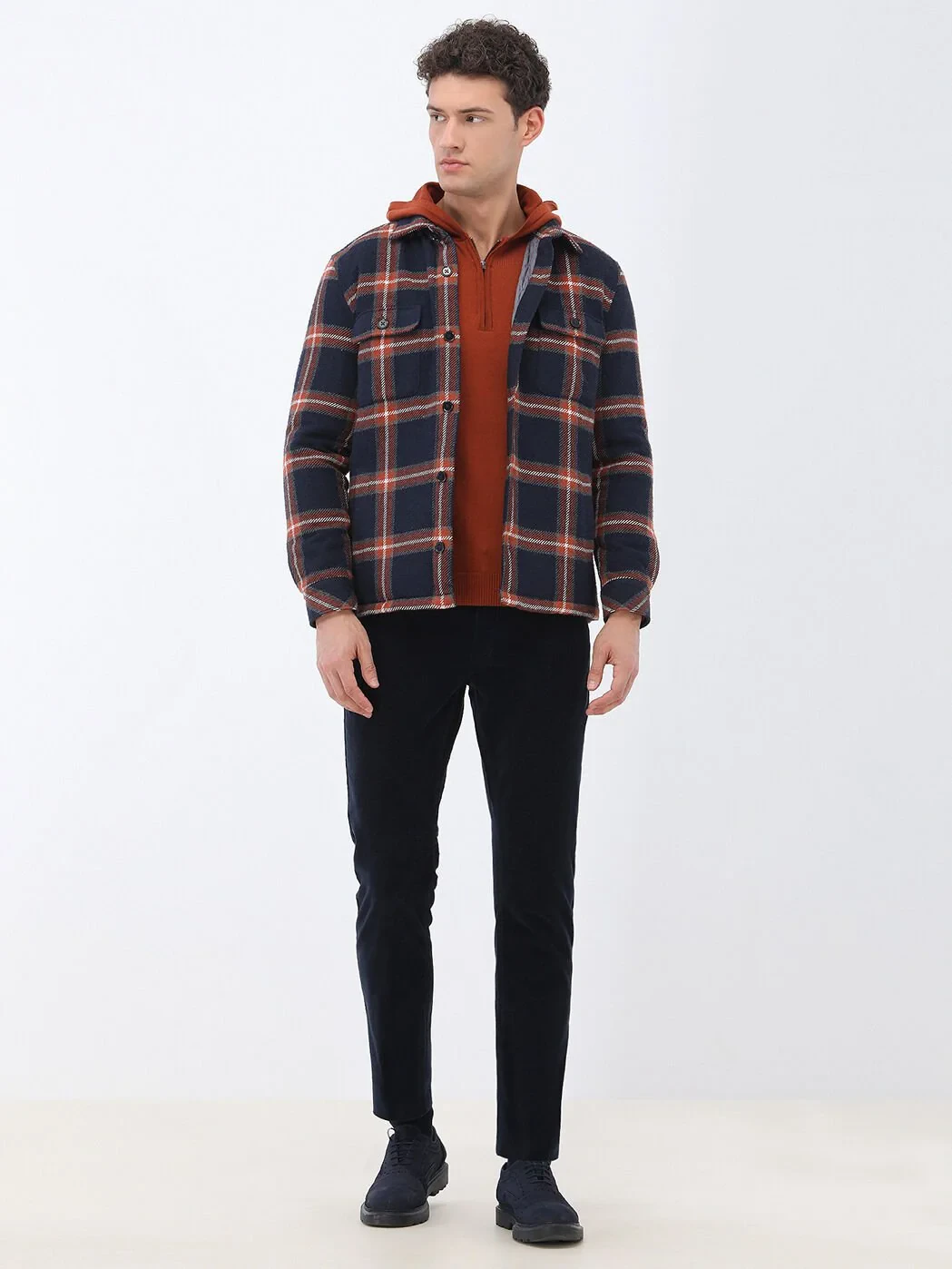 Navy Blue Overshirt - 2