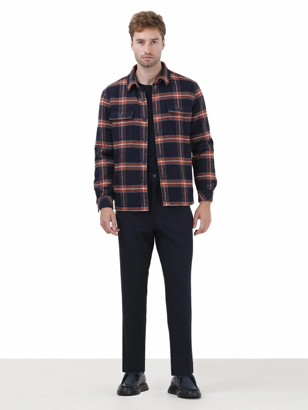 Navy Blue Overshirt - 3
