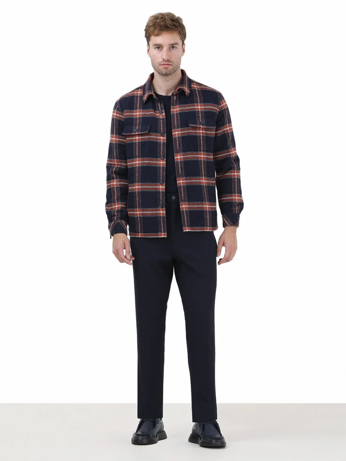 Navy Blue Overshirt - 3