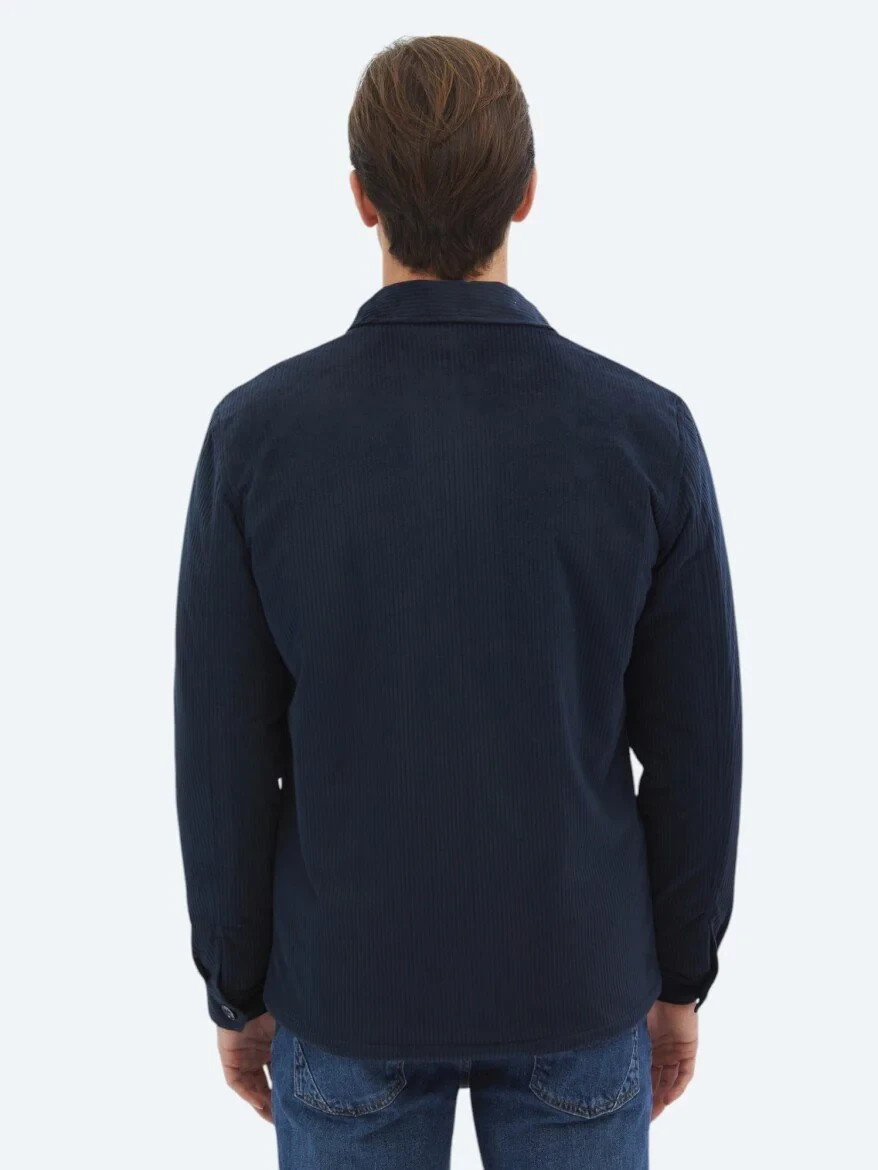 Navy Blue Overshirt - 6