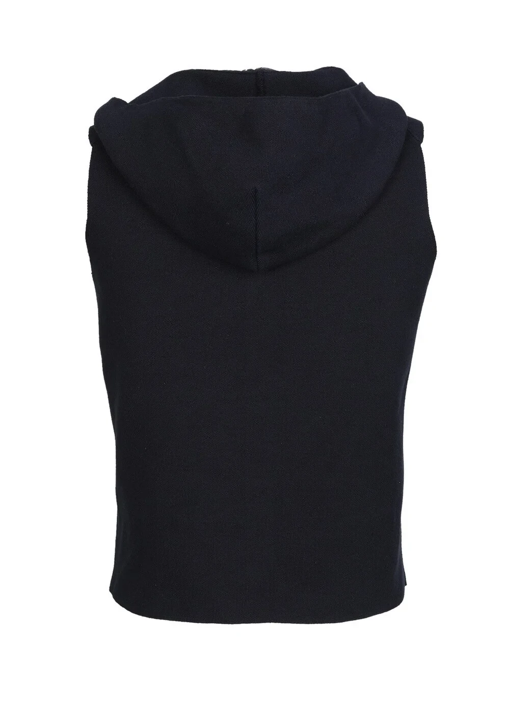 Navy Blue Plain Knitting Knit Vest - 7
