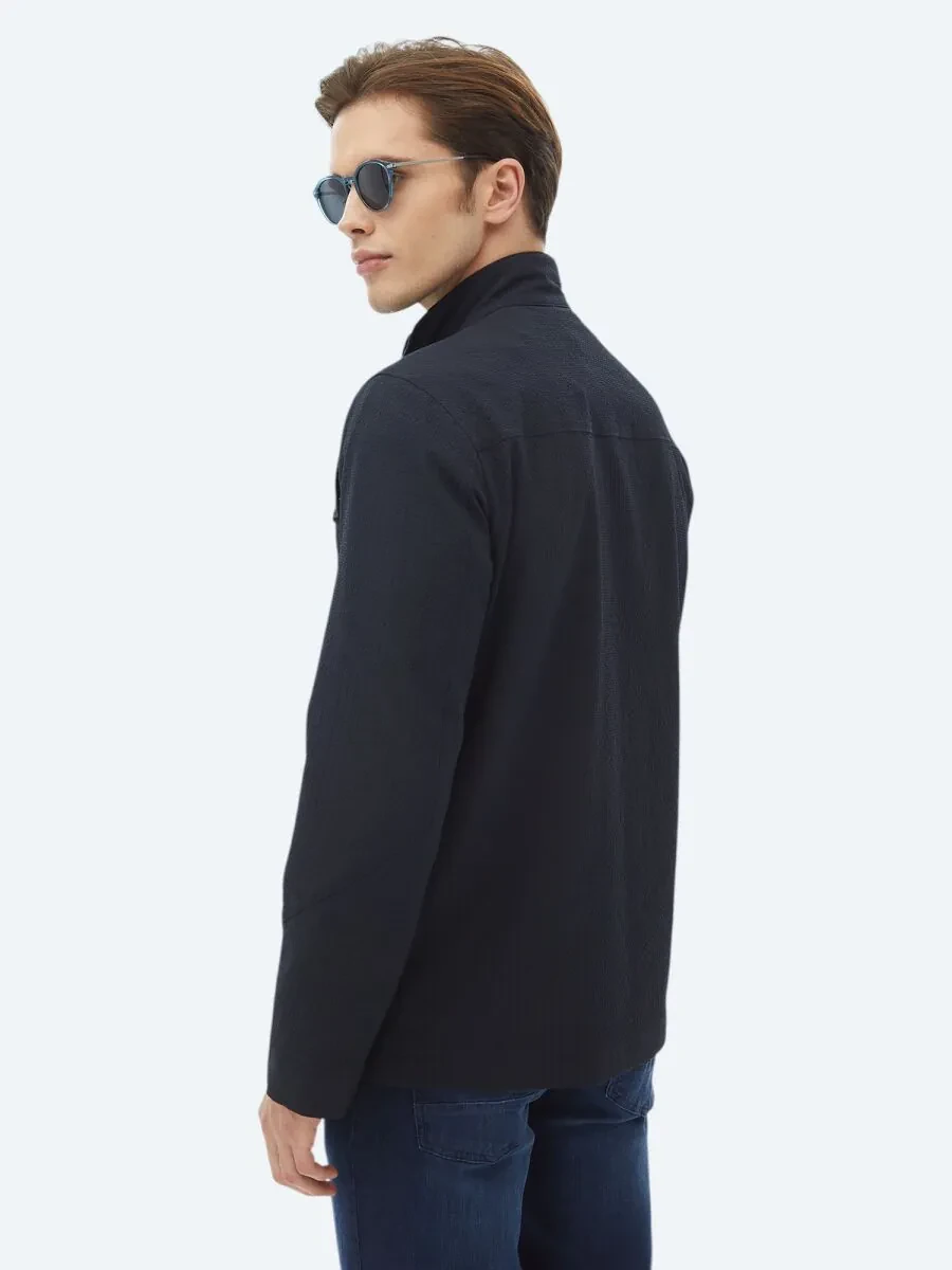 Navy Blue Regular Fit Blazer - 10