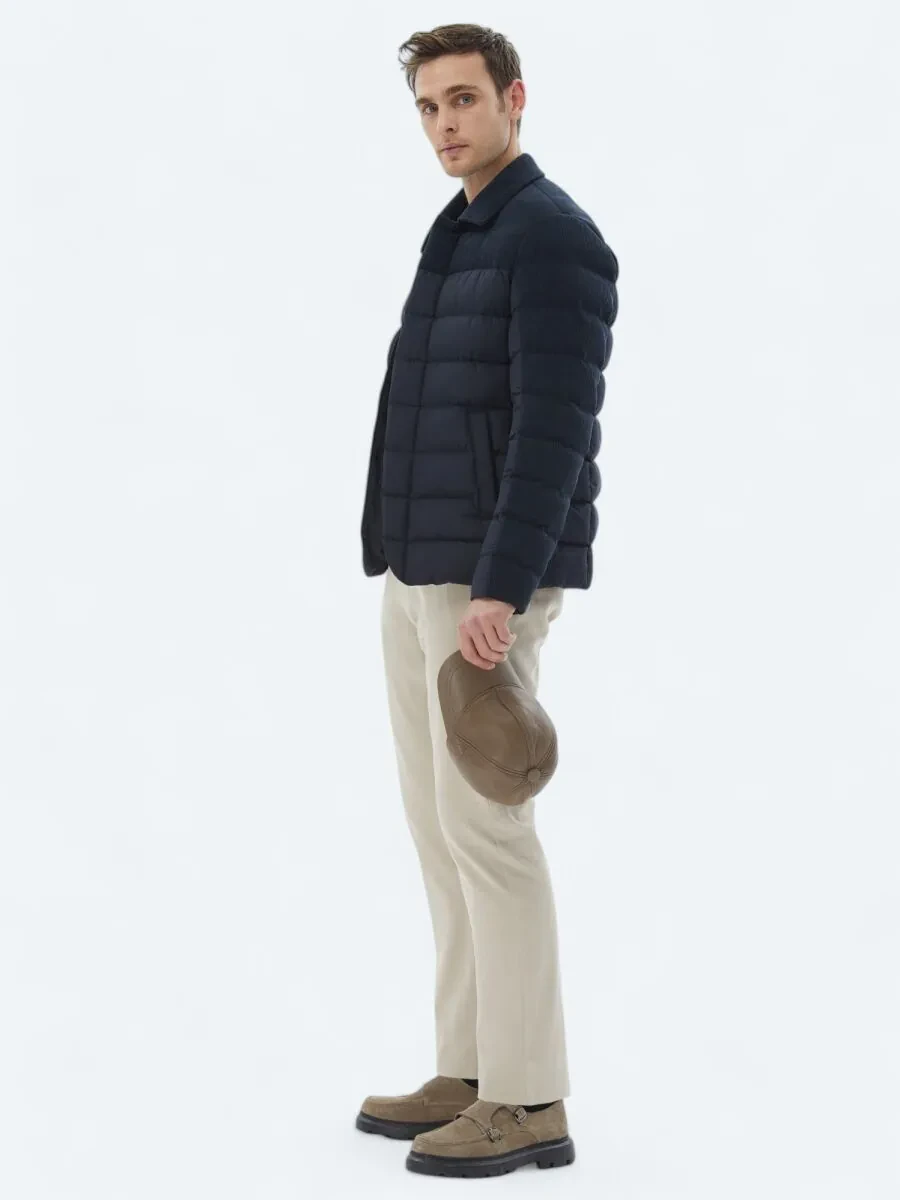 Navy Blue Regular Fit Blazer - 3