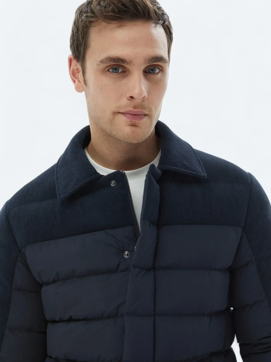 Navy Blue Regular Fit Blazer - 5