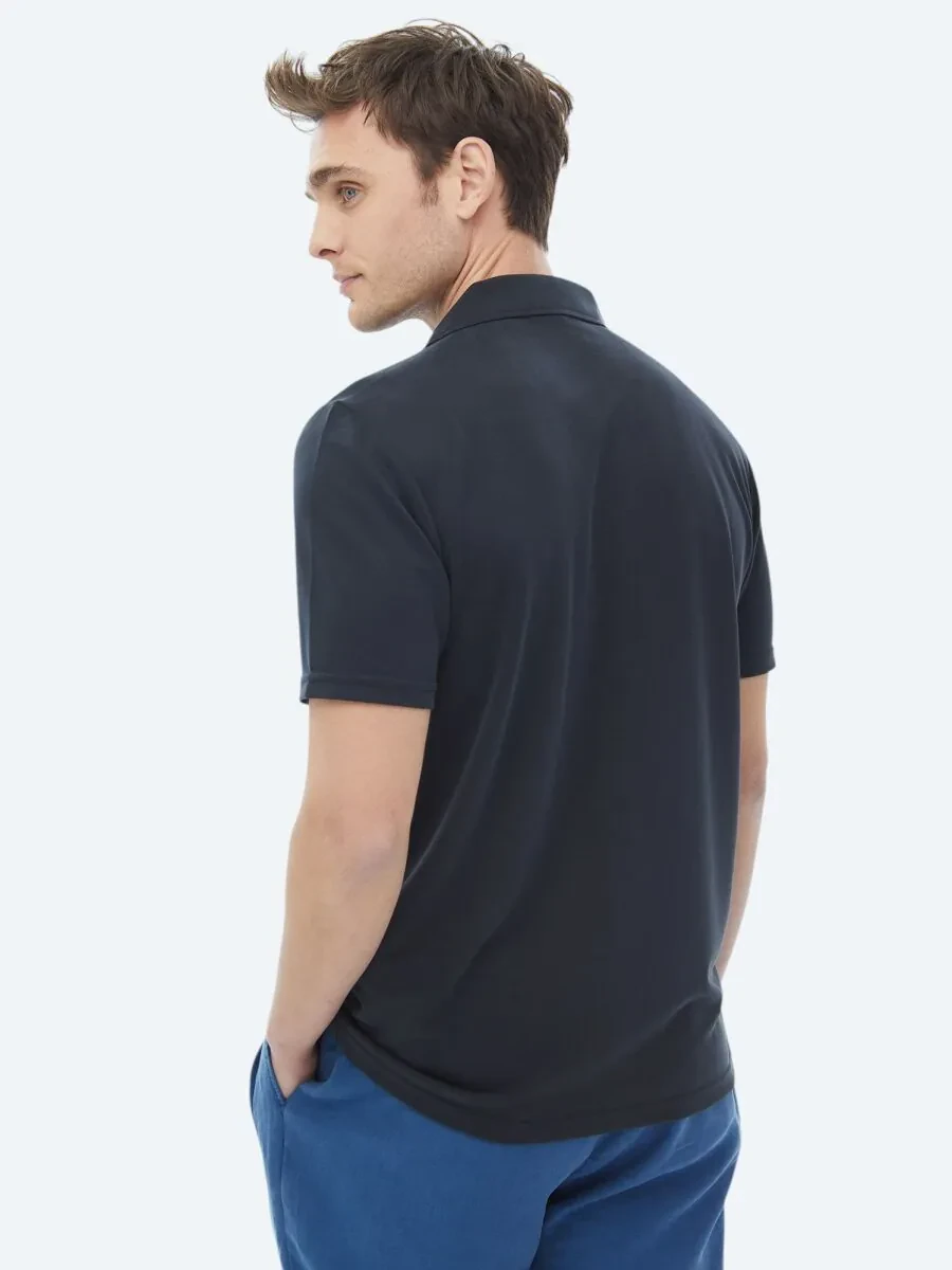 Navy Blue Regular Fit Knitting Casual Shirt - 8
