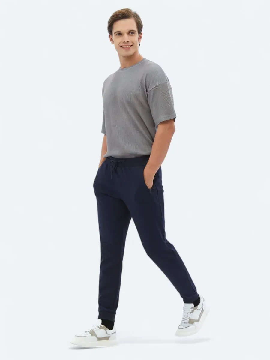 Navy Blue Sweat Pants - 2