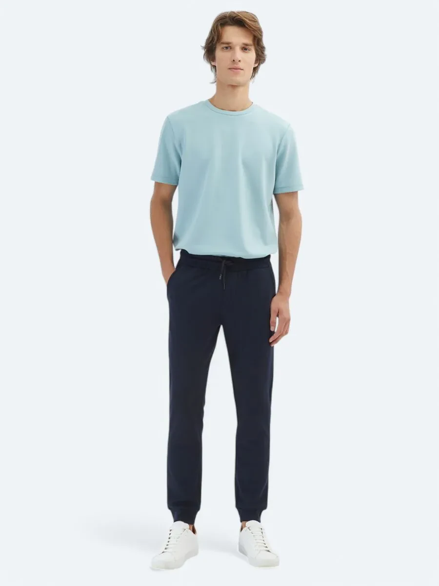 Navy Blue Sweat Pants - 1