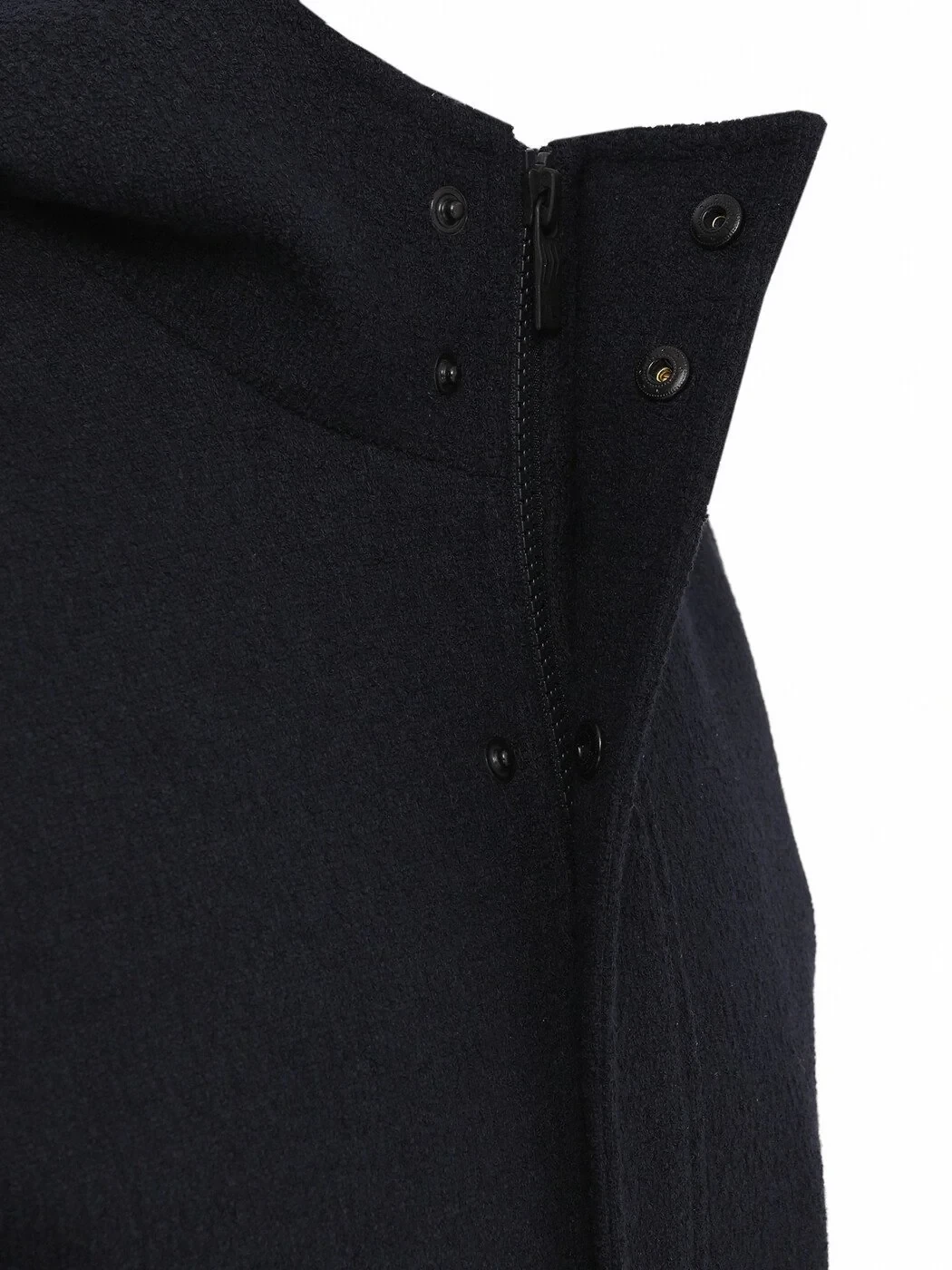 Navy Blue Weaving Coat - 4