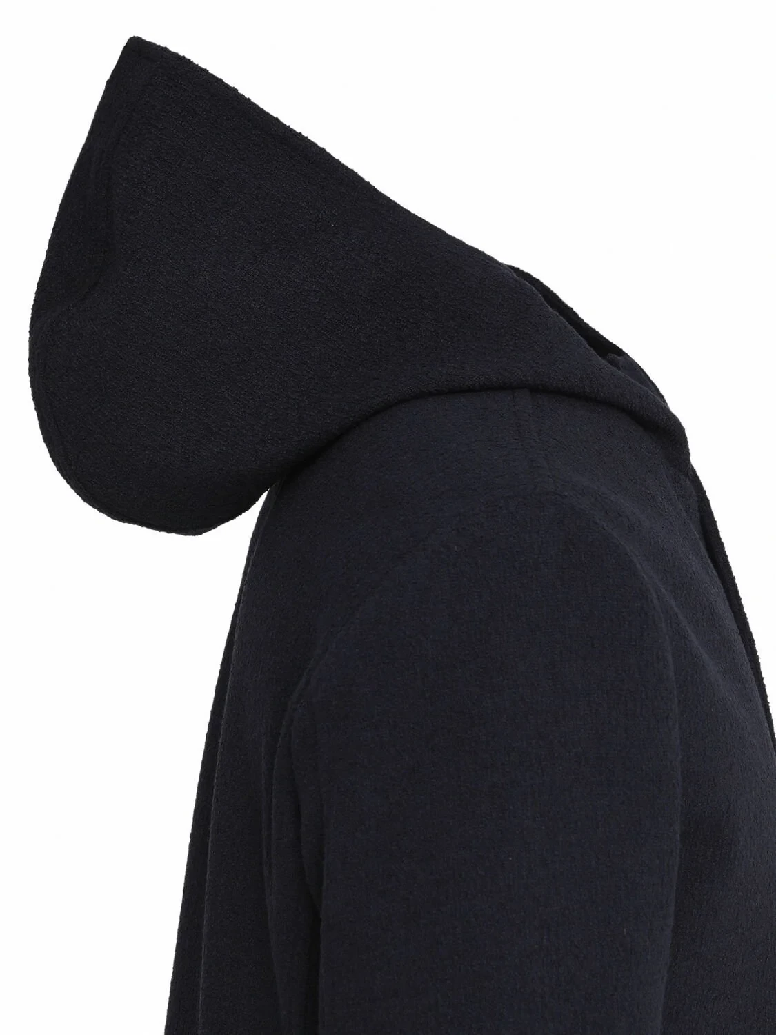Navy Blue Weaving Coat - 5