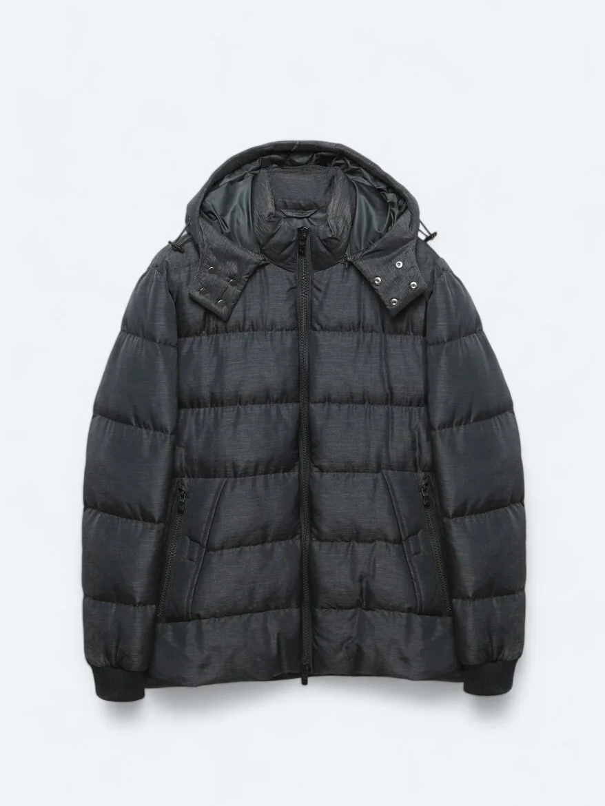 Navy Blue Weaving Coat - 7