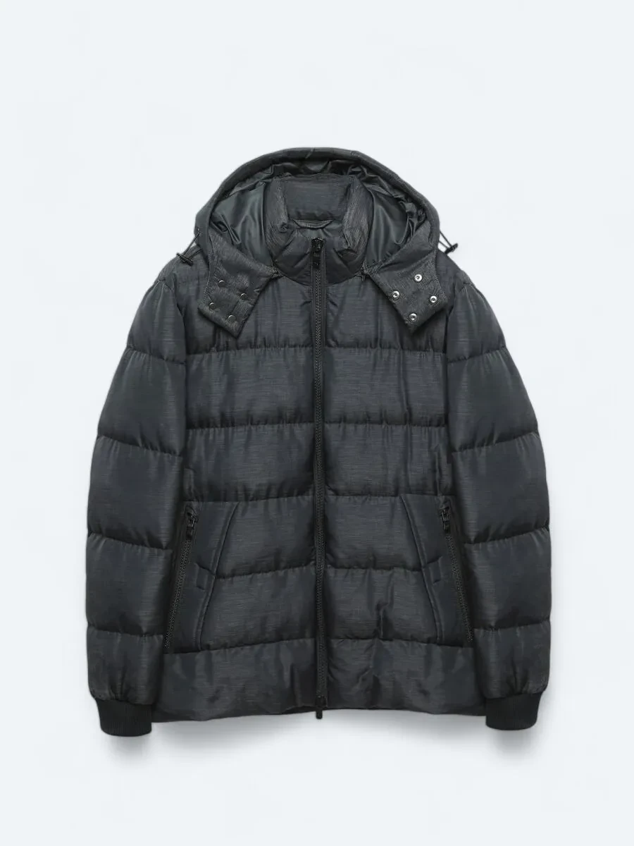 Navy Blue Weaving Coat - 7