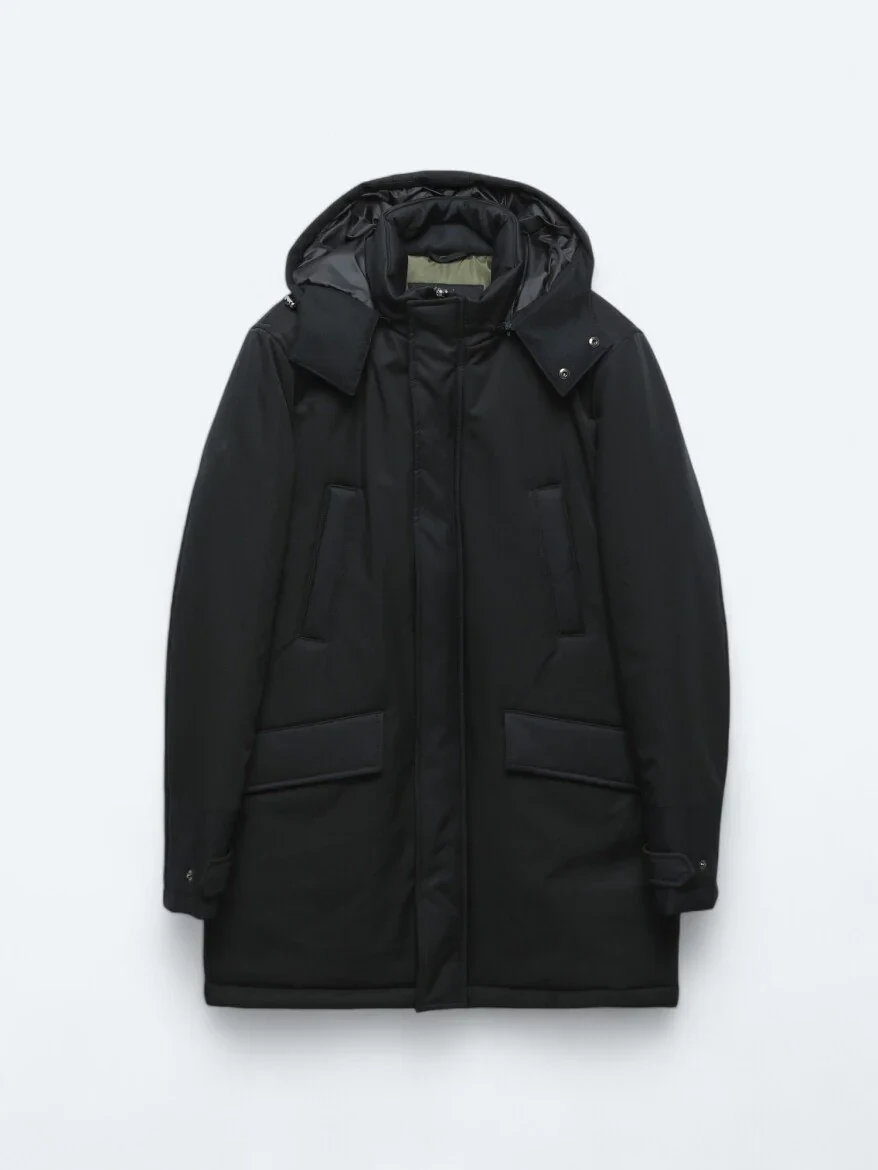 Navy Blue Weaving Coat - 9