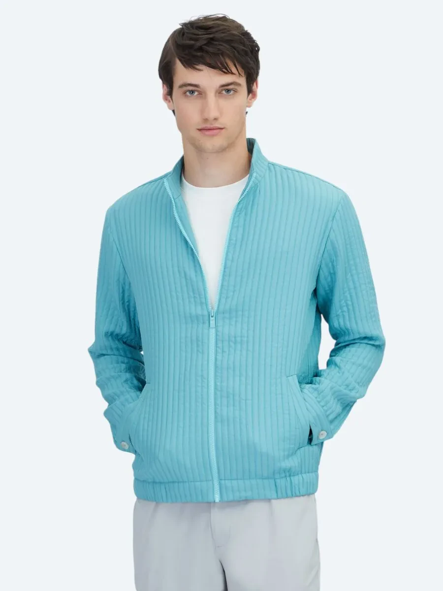 Nile Green Weaving Coat - 1