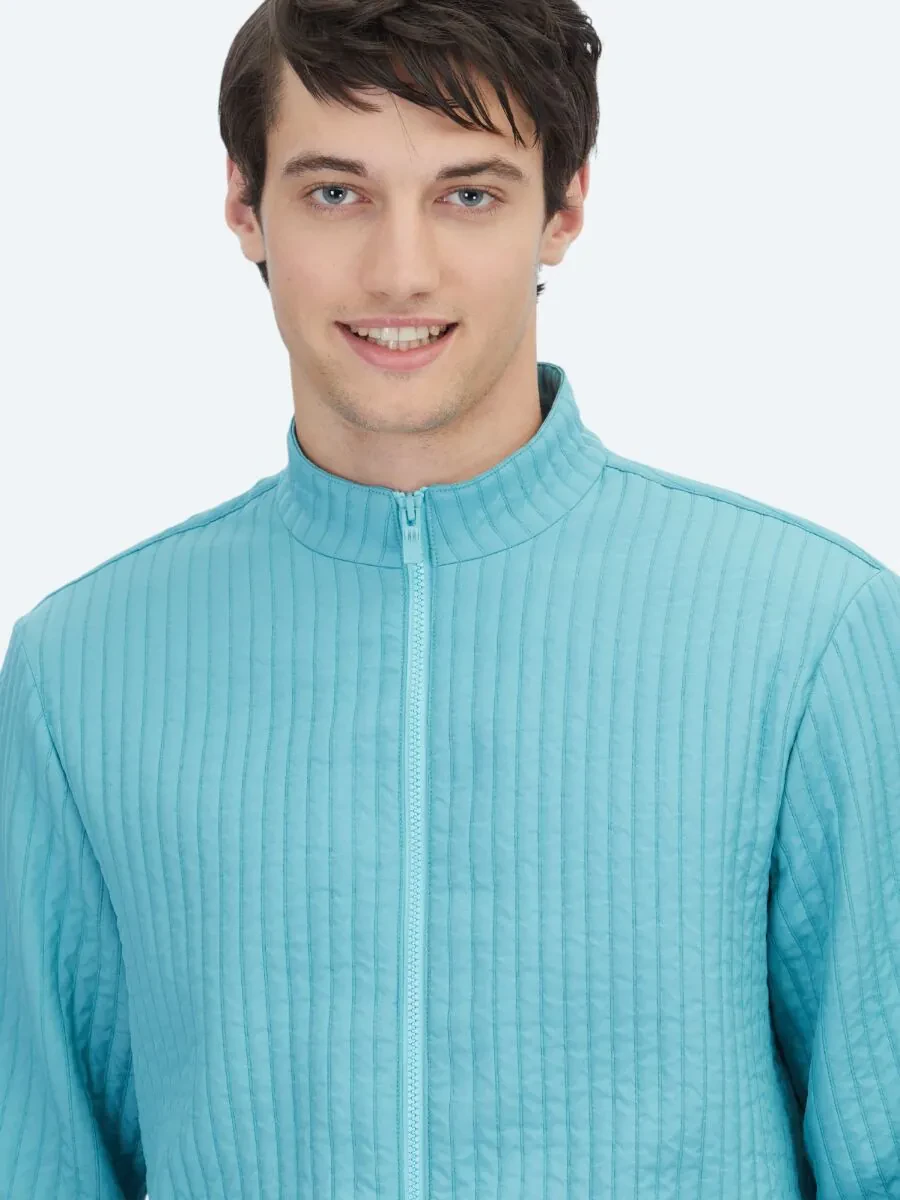 Nile Green Weaving Coat - 4