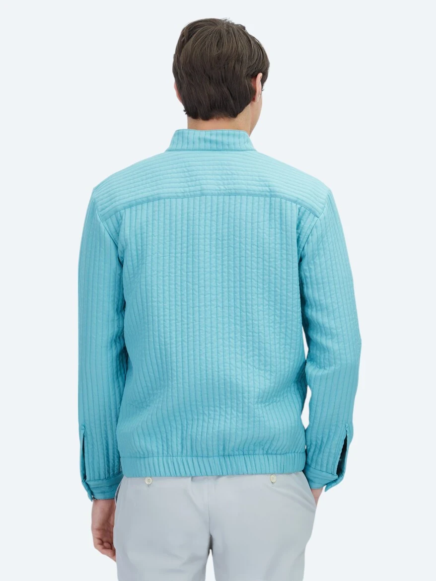 Nile Green Weaving Coat - 5