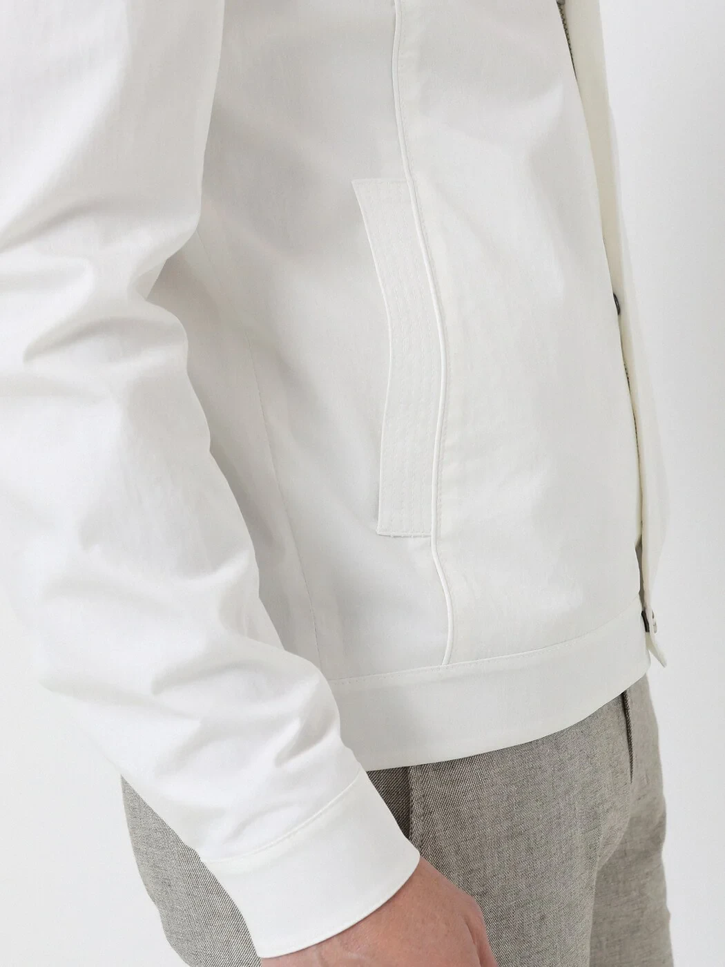 Off White Weaving Coat - 6