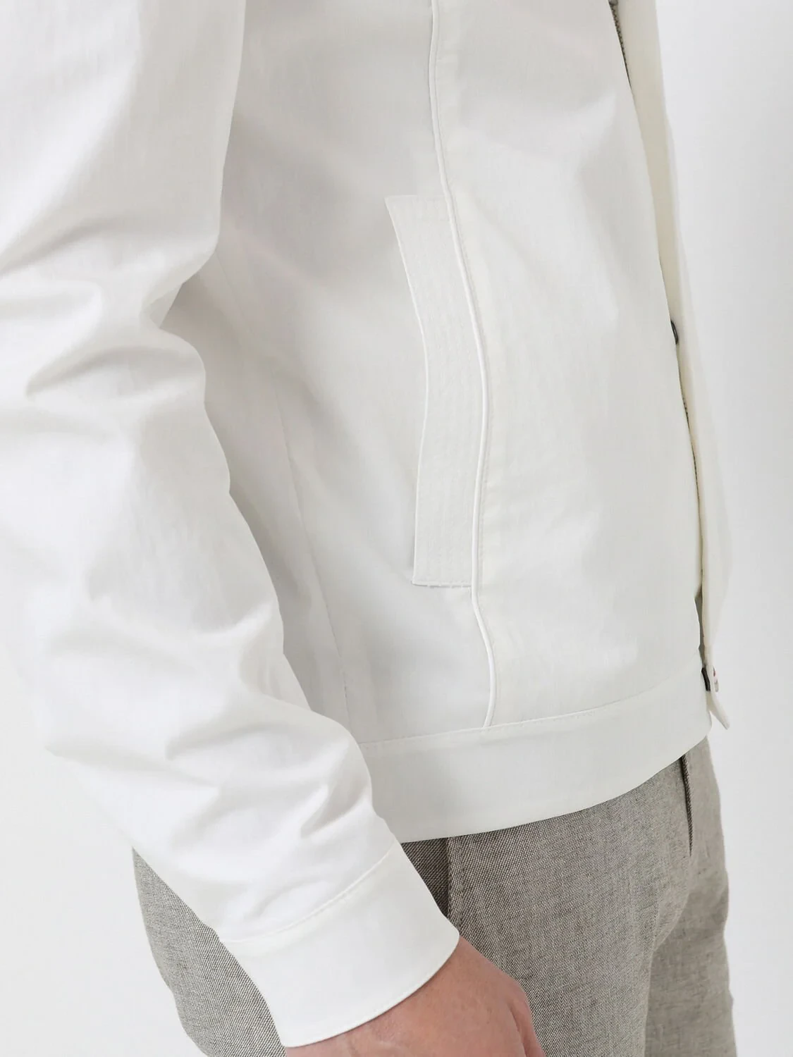 Off White Weaving Coat - 6