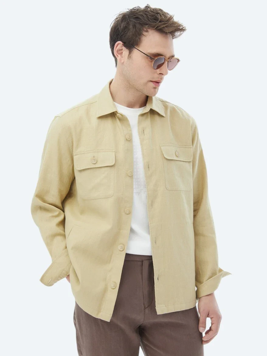 Oil Green Overshirt - 3