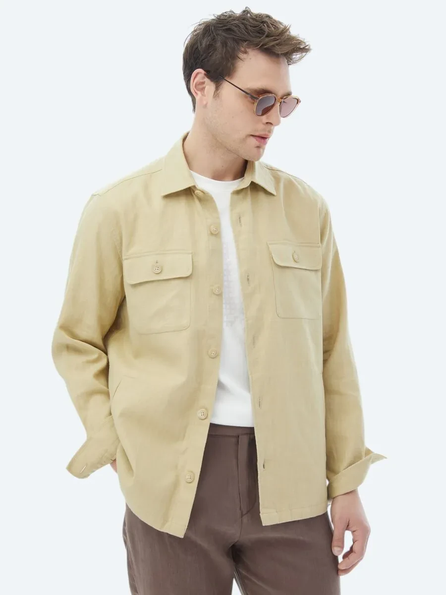 Oil Green Overshirt - 3