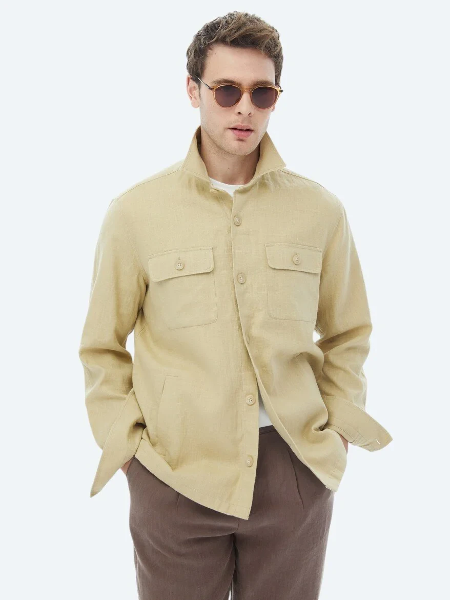 Oil Green Overshirt - 4