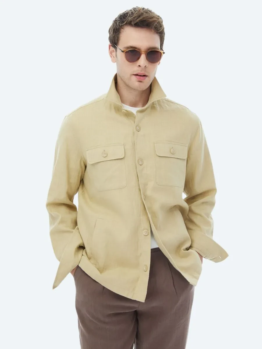 Oil Green Overshirt - 4