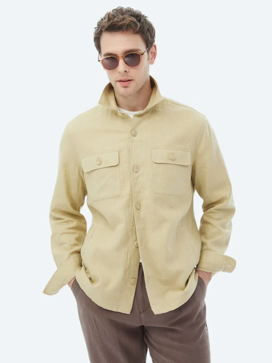 Oil Green Overshirt - 5