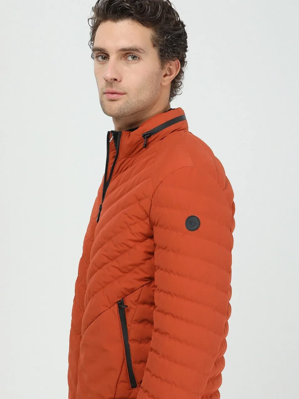 Orange Weaving Coat - 4