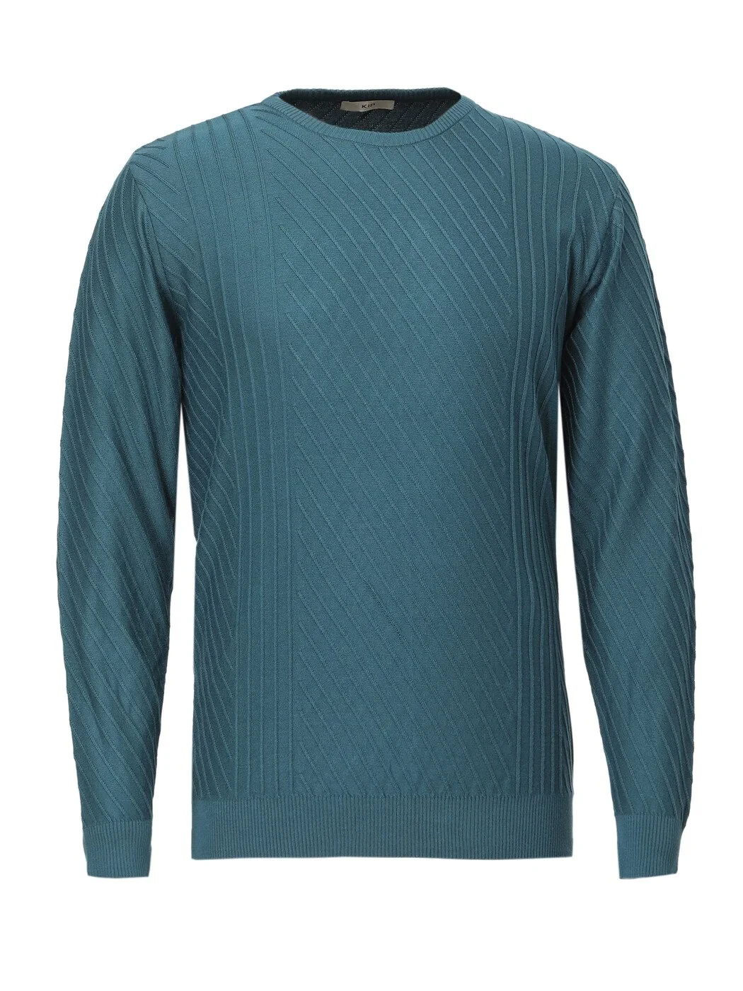 Petrol Blue Knitwear Sweatshirt - 6