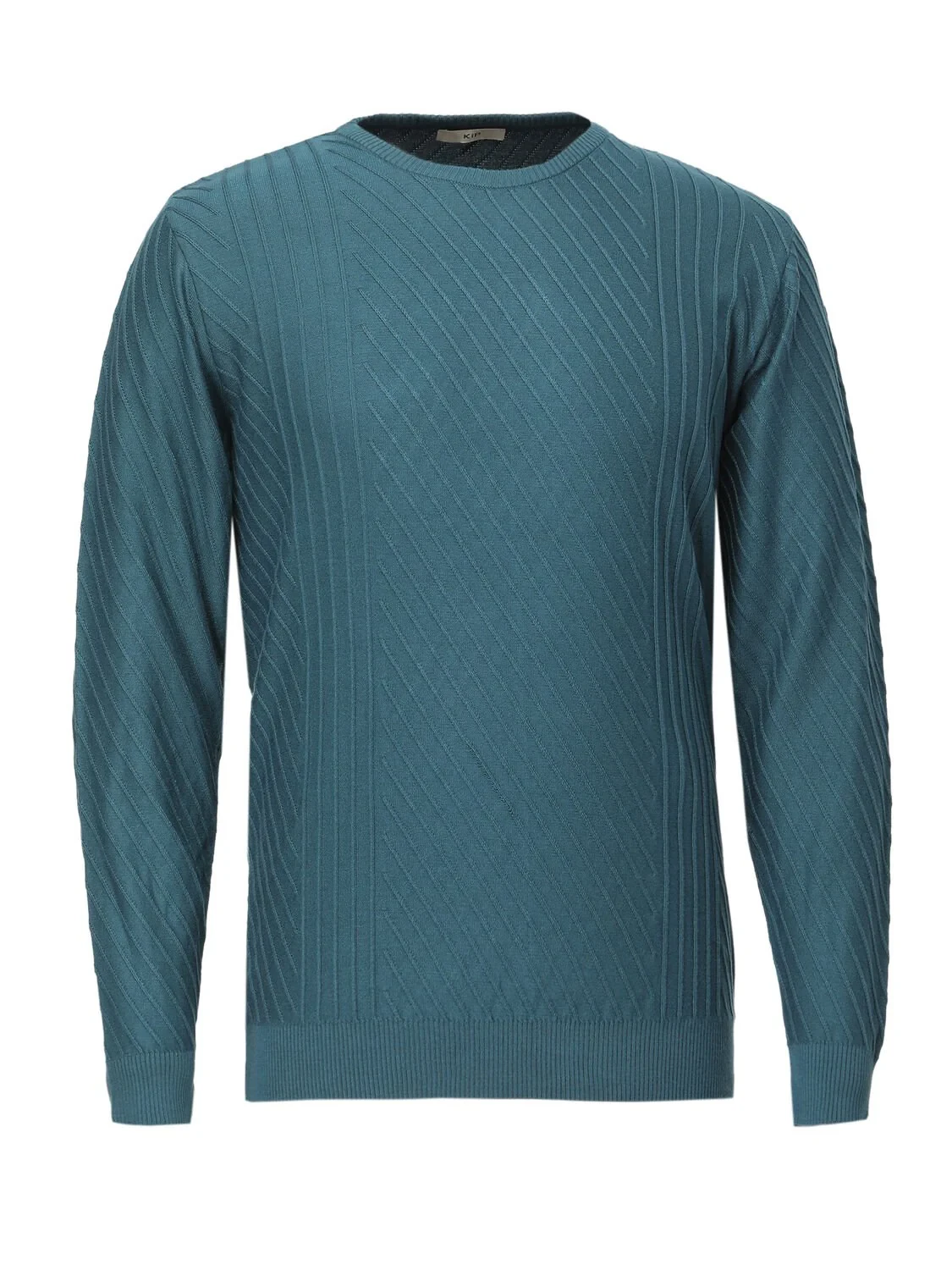 Petrol Blue Knitwear Sweatshirt - 6