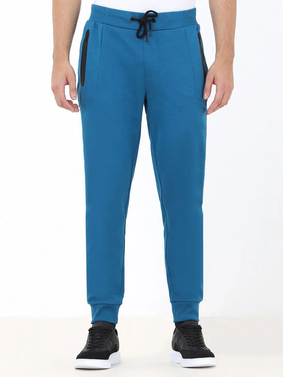 Petrol Blue Sweat Pants - 1