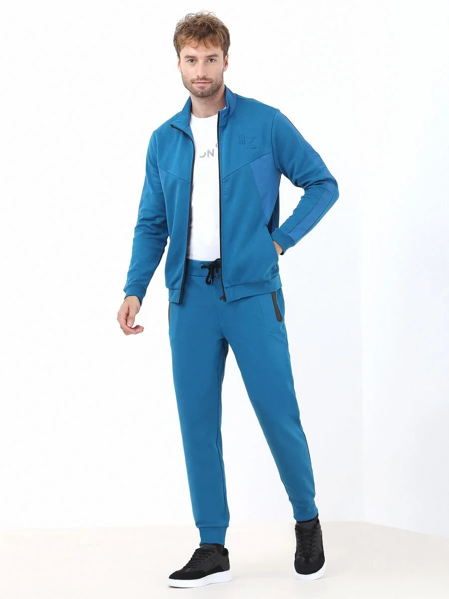 Petrol Blue Sweat Pants - 3