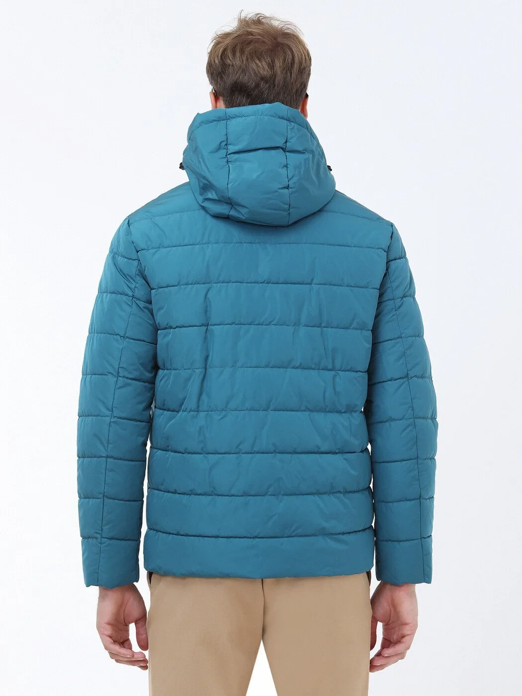 Petrol Blue Weaving Coat - 6