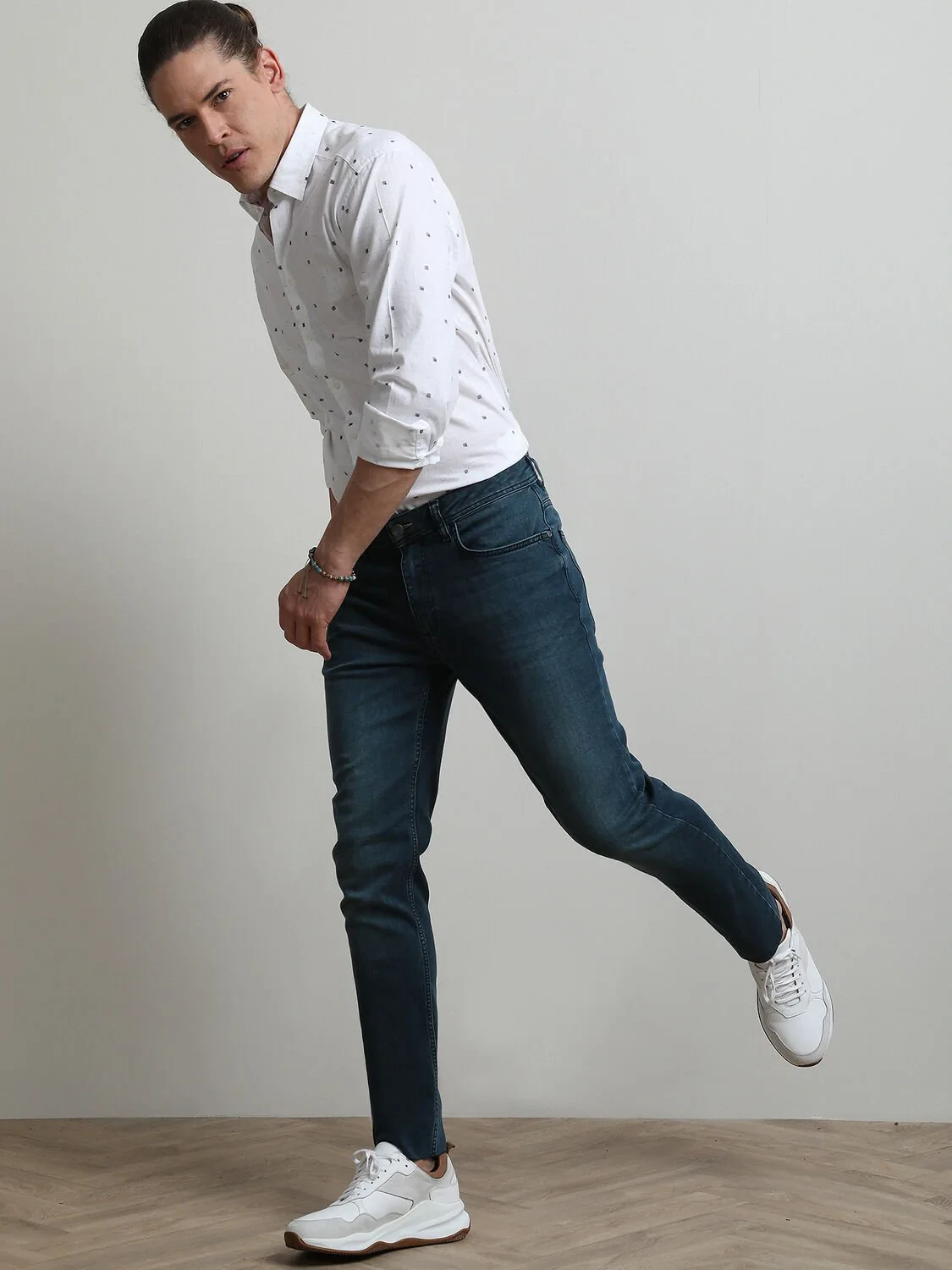 Petrol Slim Fit Denim Pamuk Karışımlı Pantolon - 4