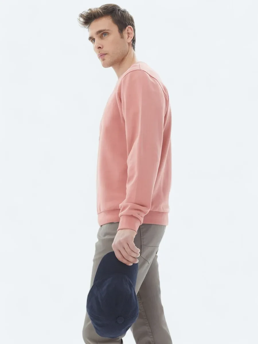 Pink Crew Neck Printed Sweatshirt - 4