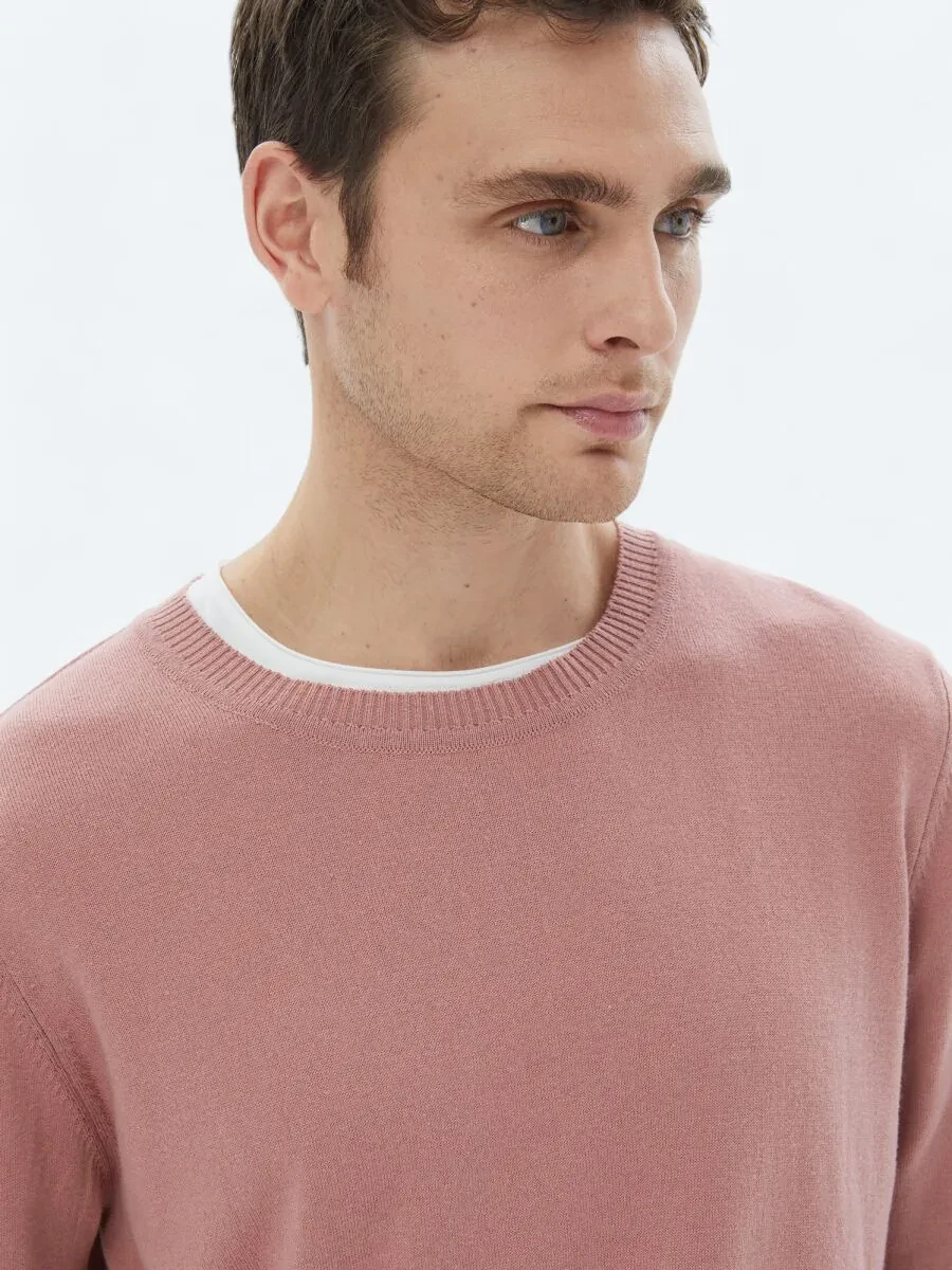 Pink Knitwear Sweatshirt - 4