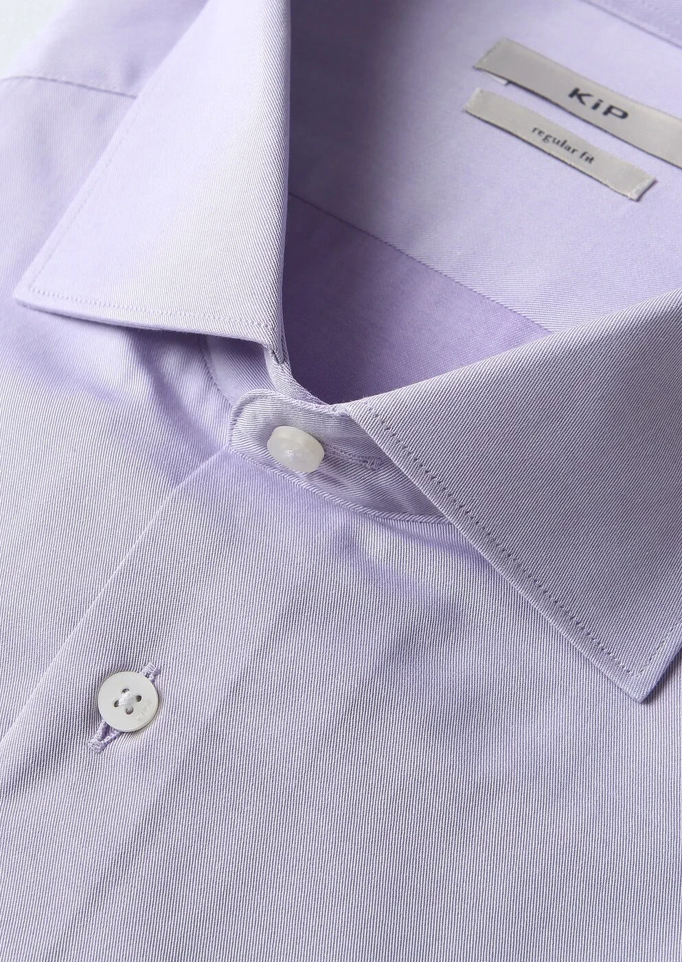 Purple Cotton Blended Short Sleeve Shirt - 2