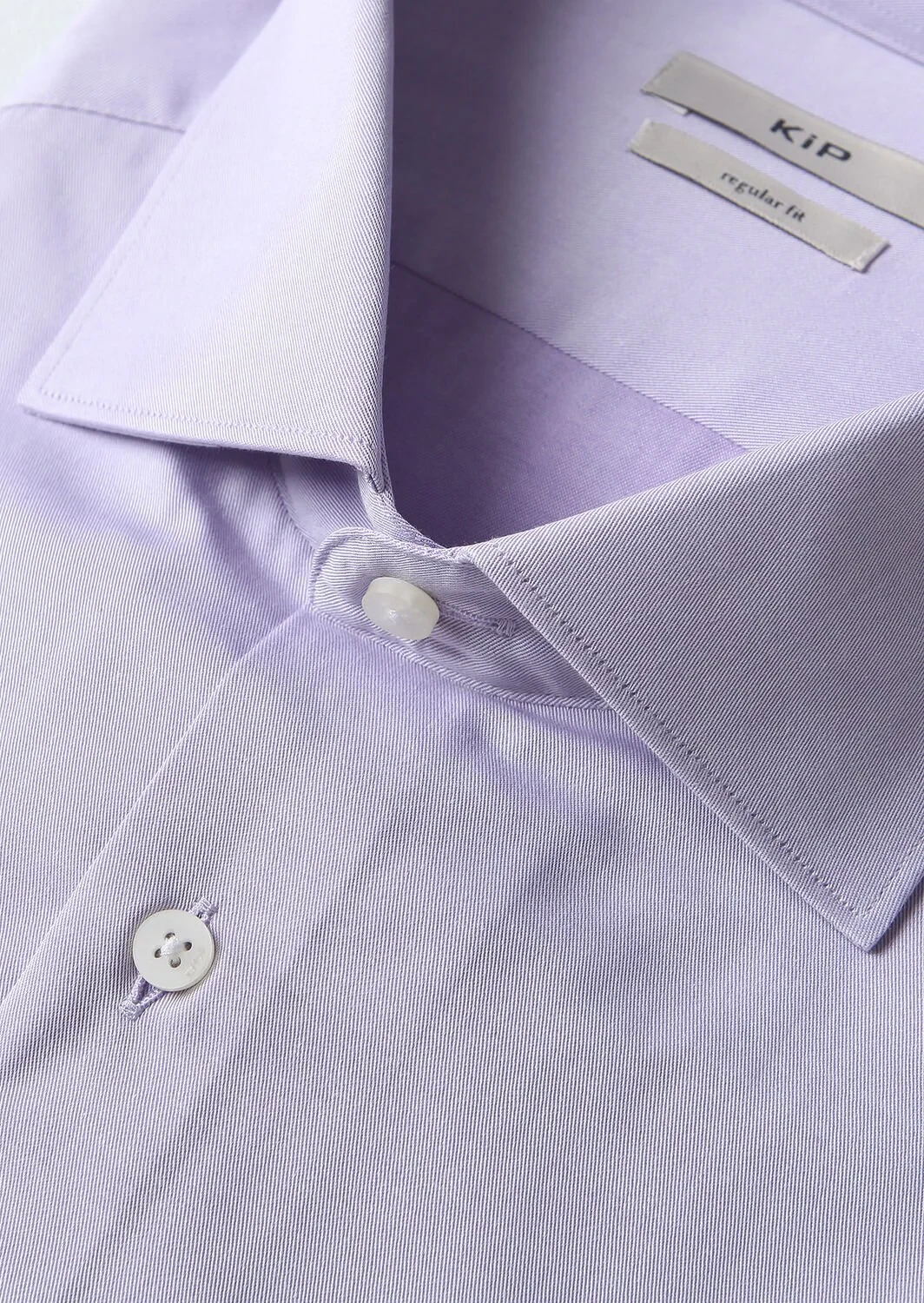 Purple Cotton Blended Short Sleeve Shirt - 2
