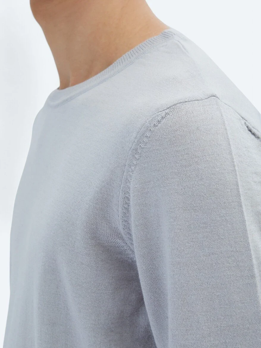 Purple Knitwear Sweatshirt 