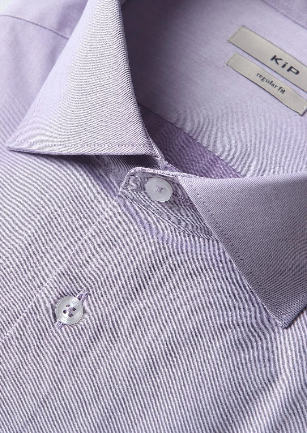 Purple Regular Fit Weaving Classical Cotton Blended Shirt 