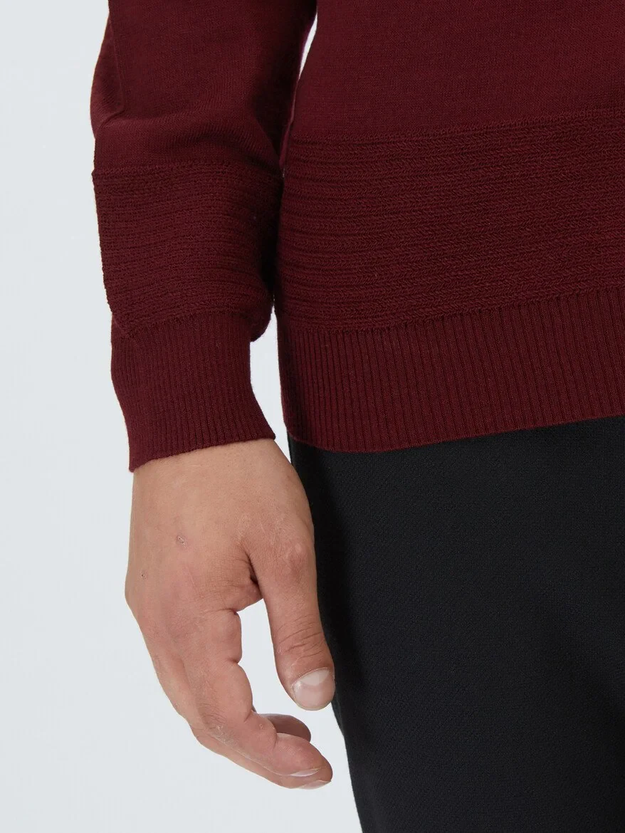 Red Knitwear Sweatshirt 