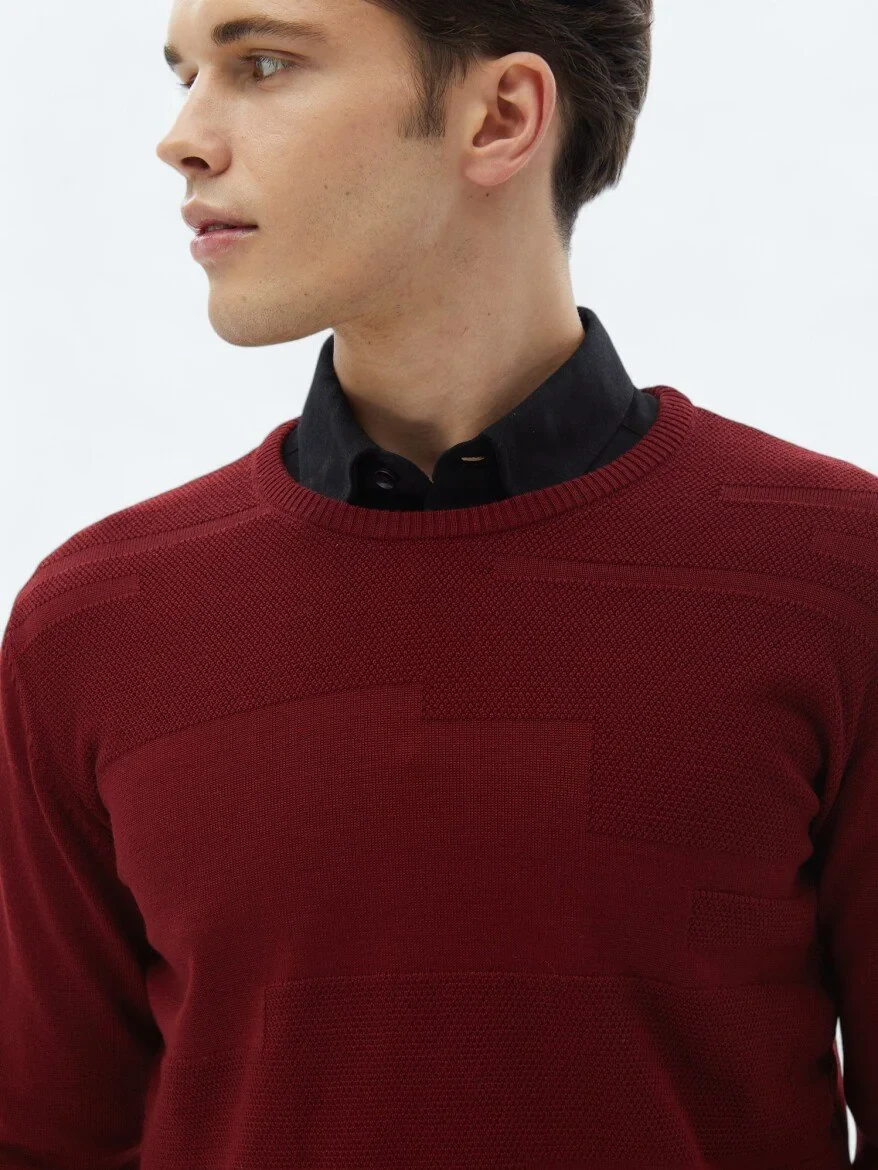Red Knitwear Sweatshirt 
