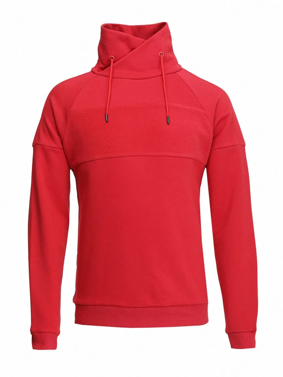Red Turtleneck Sweatshirt - 7