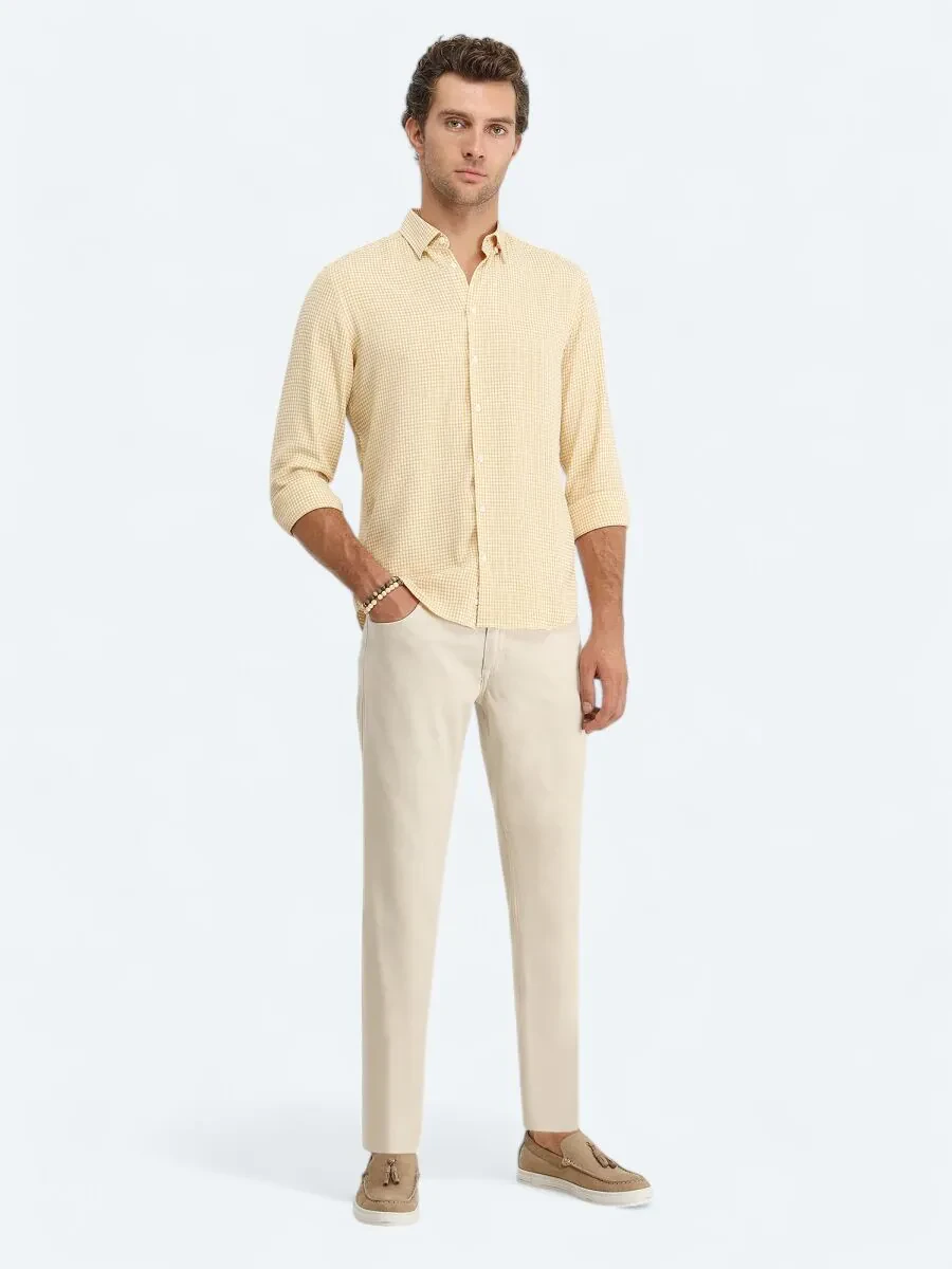 Saffron Regular Fit Weaving Casual Shirt - 2
