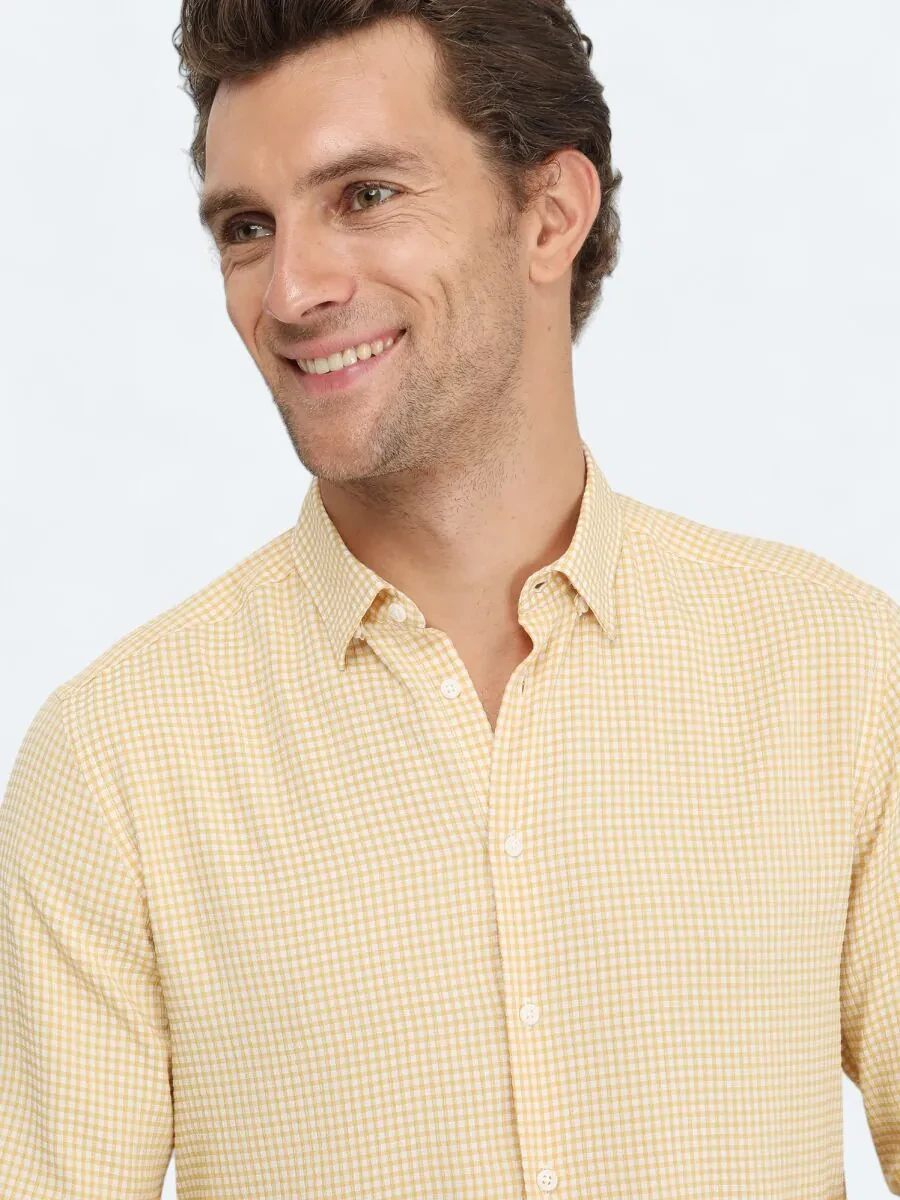 Saffron Regular Fit Weaving Casual Shirt - 3