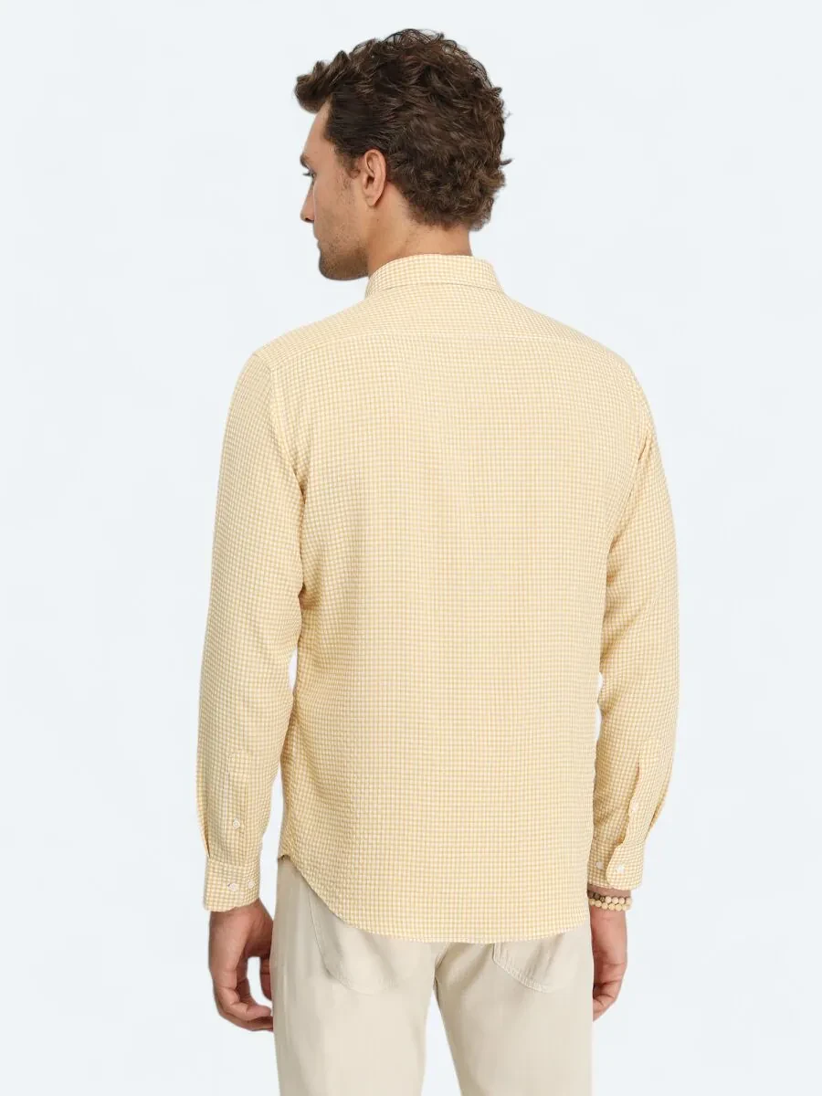 Saffron Regular Fit Weaving Casual Shirt - 4