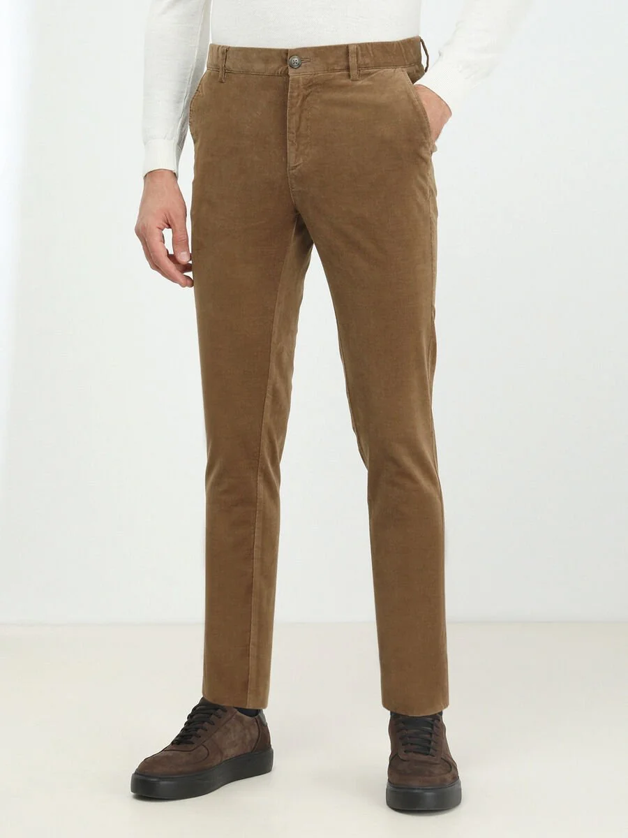 Safran Dokuma Jogging Fit Casual Pamuk Karışımlı Pantolon - 1