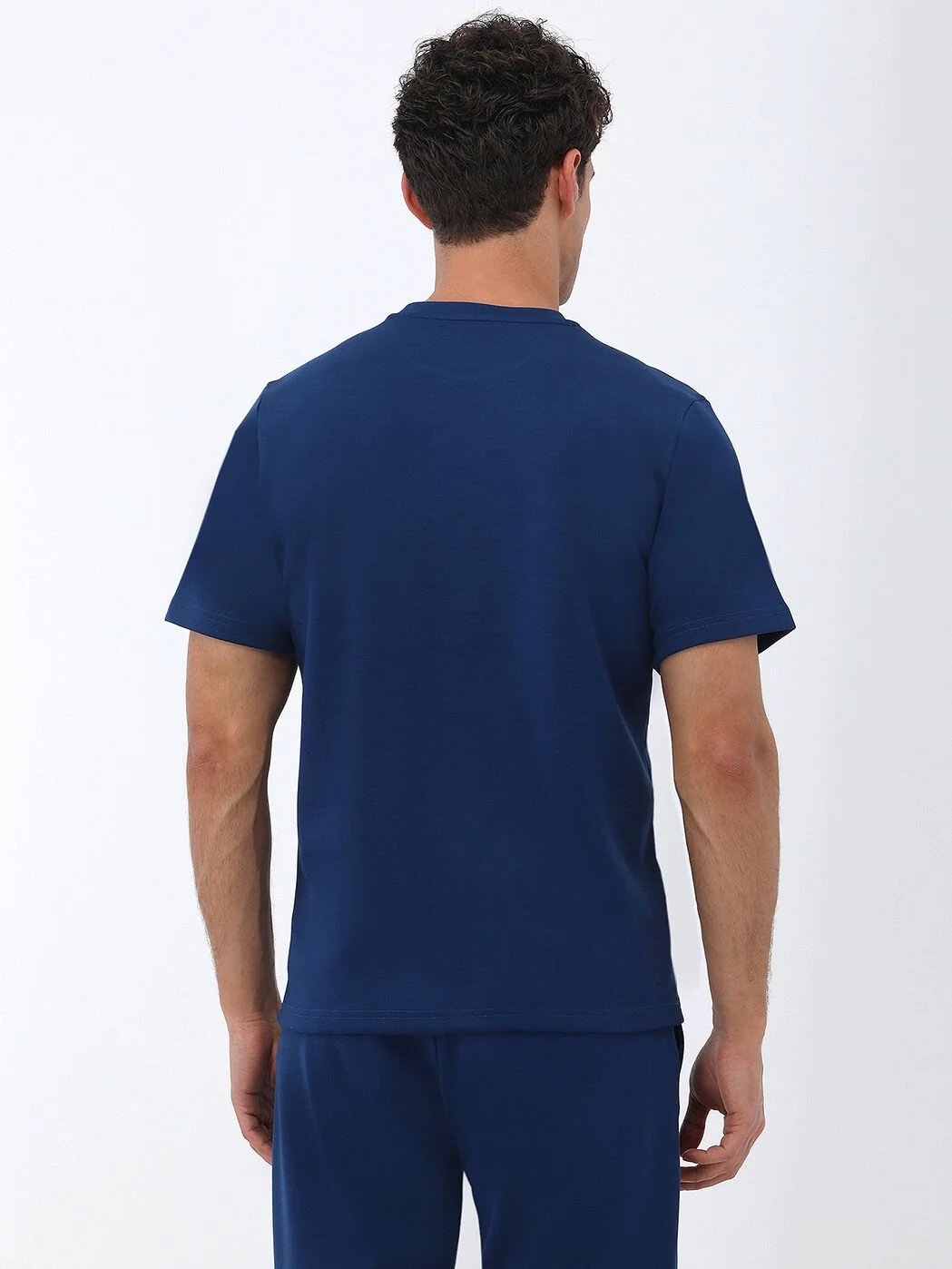 Saks Bisiklet Yaka T-Shirt - 4