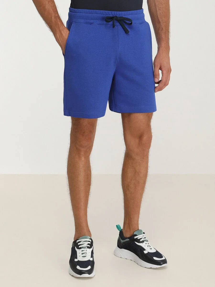Saks Knitting Jogging Fit Sport Cotton Blended Bermuda - 1
